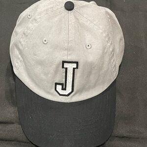 Gray and Black Cap with Signature Logo
